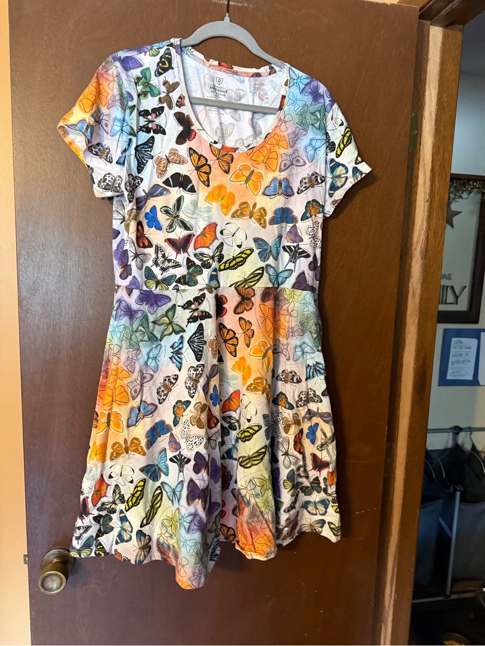 Princess Awesome EUC Butterfly Evolution twirler dress 20-22